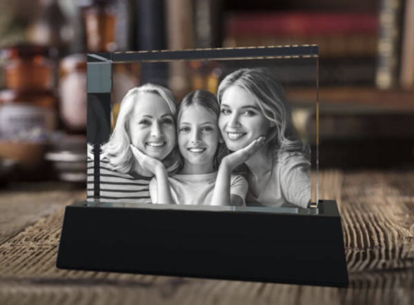 3D Crystal Rectangle Wide