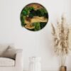 Verdant Circle Moss & Wood Wall Art