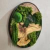 Verdant Circle Moss & Wood Wall Art